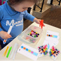 Kids Montessori Color Matching Beads Sorting Toy Set